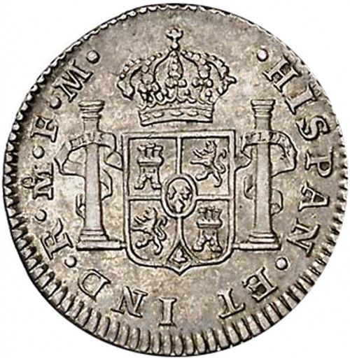 half Real Reverse Image minted in SPAIN in 1774FM (1759-88  -  CARLOS III)  - The Coin Database