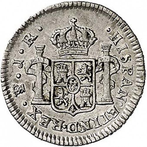 half Real Reverse Image minted in SPAIN in 1774JR (1759-88  -  CARLOS III)  - The Coin Database