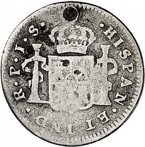 half Real Reverse Image minted in SPAIN in 1774JS (1759-88  -  CARLOS III)  - The Coin Database