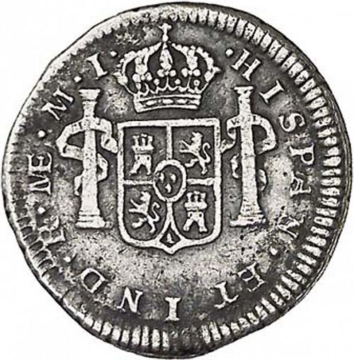 half Real Reverse Image minted in SPAIN in 1780MI (1759-88  -  CARLOS III)  - The Coin Database