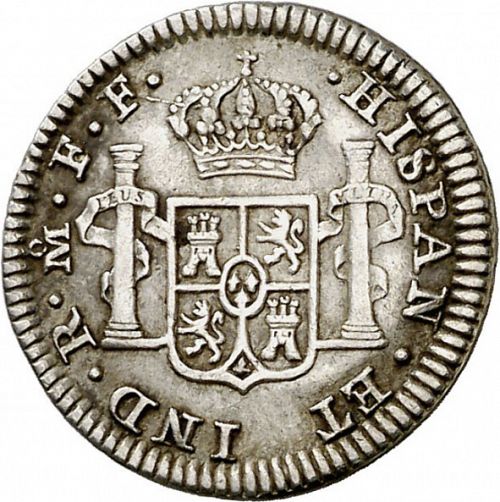 half Real Reverse Image minted in SPAIN in 1781FF (1759-88  -  CARLOS III)  - The Coin Database