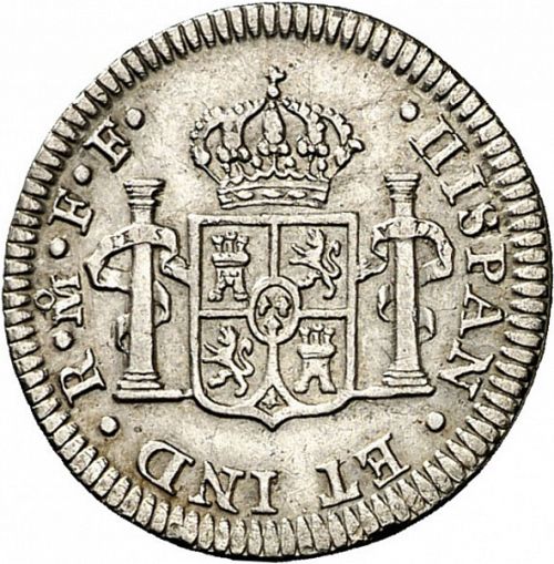 half Real Reverse Image minted in SPAIN in 1782FF (1759-88  -  CARLOS III)  - The Coin Database
