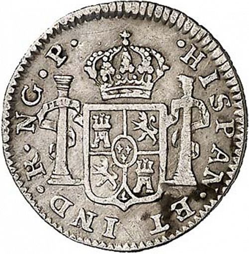 half Real Reverse Image minted in SPAIN in 1783P (1759-88  -  CARLOS III)  - The Coin Database
