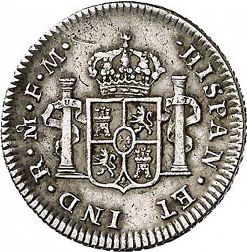 half Real Reverse Image minted in SPAIN in 1789FM (1759-88  -  CARLOS III)  - The Coin Database