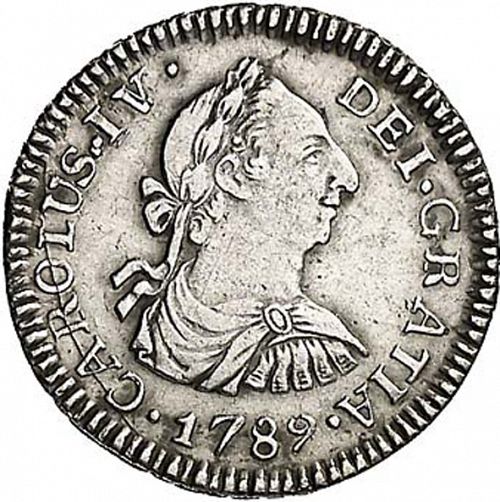 half Real Obverse Image minted in SPAIN in 1789M (1788-08  -  CARLOS IV)  - The Coin Database