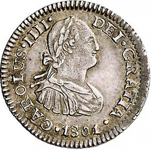 half Real Obverse Image minted in SPAIN in 1801FT (1788-08  -  CARLOS IV)  - The Coin Database