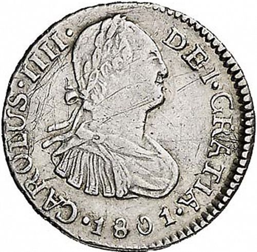 half Real Obverse Image minted in SPAIN in 1801M (1788-08  -  CARLOS IV)  - The Coin Database