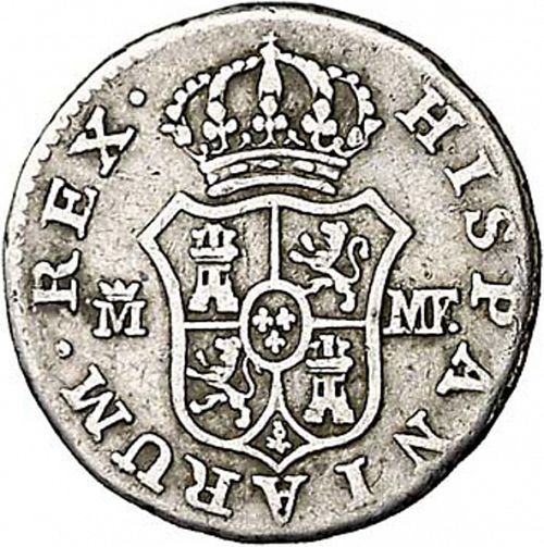 half Real Reverse Image minted in SPAIN in 1791MF (1788-08  -  CARLOS IV)  - The Coin Database