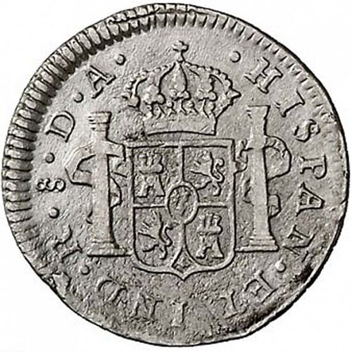 half Real Reverse Image minted in SPAIN in 1792DA (1788-08  -  CARLOS IV)  - The Coin Database
