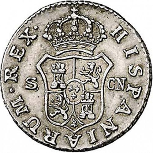 half Real Reverse Image minted in SPAIN in 1793CN (1788-08  -  CARLOS IV)  - The Coin Database