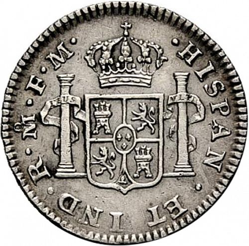 half Real Reverse Image minted in SPAIN in 1793FM (1788-08  -  CARLOS IV)  - The Coin Database