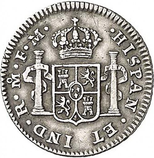 half Real Reverse Image minted in SPAIN in 1794FM (1788-08  -  CARLOS IV)  - The Coin Database