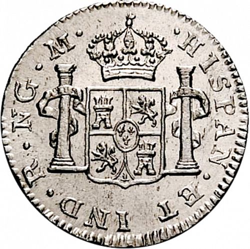 half Real Reverse Image minted in SPAIN in 1794M (1788-08  -  CARLOS IV)  - The Coin Database