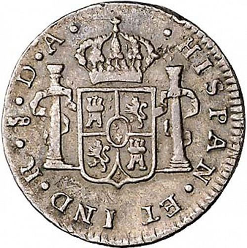 half Real Reverse Image minted in SPAIN in 1795DA (1788-08  -  CARLOS IV)  - The Coin Database