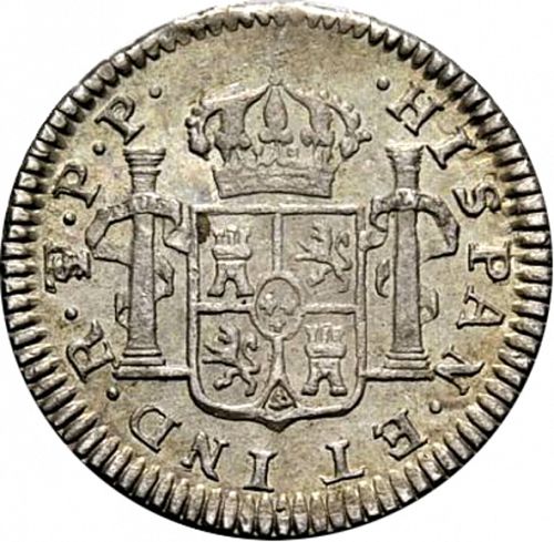 half Real Reverse Image minted in SPAIN in 1797PP (1788-08  -  CARLOS IV)  - The Coin Database