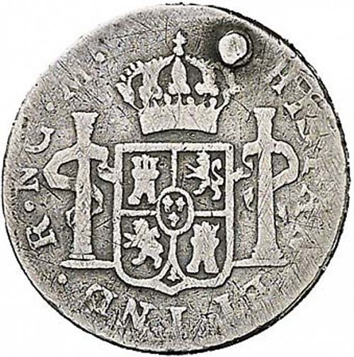 half Real Reverse Image minted in SPAIN in 1799M (1788-08  -  CARLOS IV)  - The Coin Database