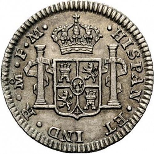 half Real Reverse Image minted in SPAIN in 1800FM (1788-08  -  CARLOS IV)  - The Coin Database