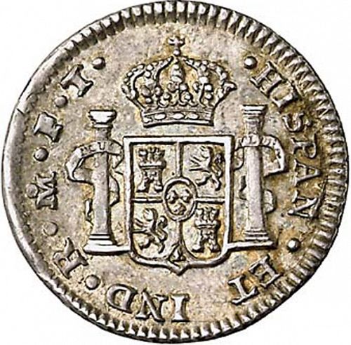 half Real Reverse Image minted in SPAIN in 1801FT (1788-08  -  CARLOS IV)  - The Coin Database