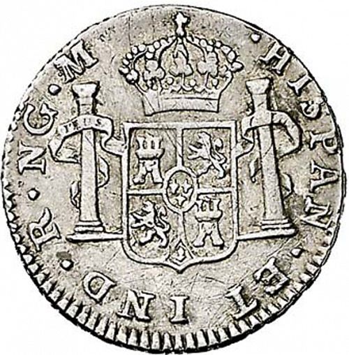 half Real Reverse Image minted in SPAIN in 1801M (1788-08  -  CARLOS IV)  - The Coin Database