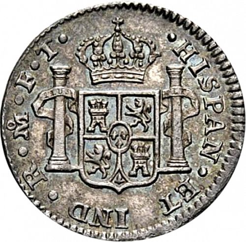 half Real Reverse Image minted in SPAIN in 1802FT (1788-08  -  CARLOS IV)  - The Coin Database