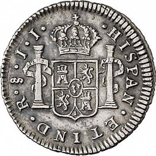 half Real Reverse Image minted in SPAIN in 1802JJ (1788-08  -  CARLOS IV)  - The Coin Database