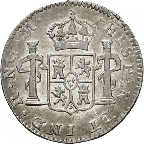 half Real Reverse Image minted in SPAIN in 1802M (1788-08  -  CARLOS IV)  - The Coin Database