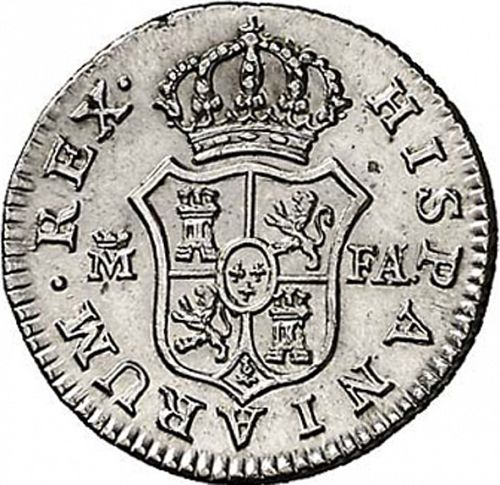 half Real Reverse Image minted in SPAIN in 1803FA (1788-08  -  CARLOS IV)  - The Coin Database