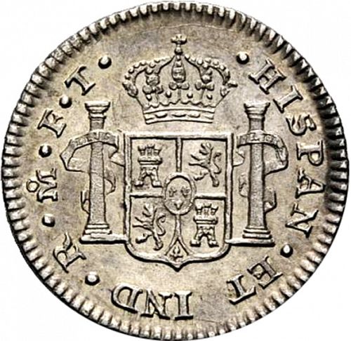 half Real Reverse Image minted in SPAIN in 1803FT (1788-08  -  CARLOS IV)  - The Coin Database