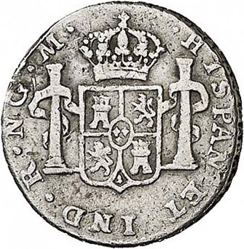 half Real Reverse Image minted in SPAIN in 1804M (1788-08  -  CARLOS IV)  - The Coin Database