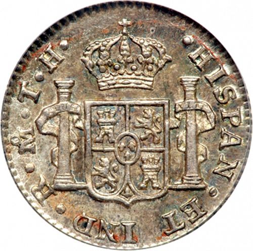 half Real Reverse Image minted in SPAIN in 1804TH (1788-08  -  CARLOS IV)  - The Coin Database