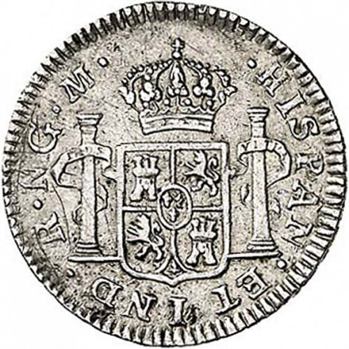 half Real Reverse Image minted in SPAIN in 1807M (1788-08  -  CARLOS IV)  - The Coin Database