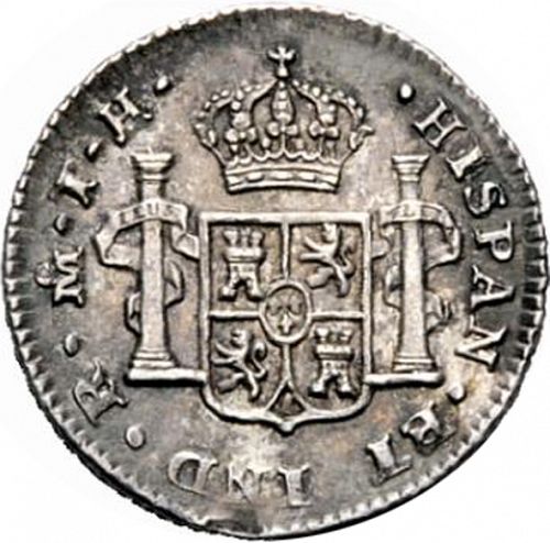 half Real Reverse Image minted in SPAIN in 1807TH (1788-08  -  CARLOS IV)  - The Coin Database