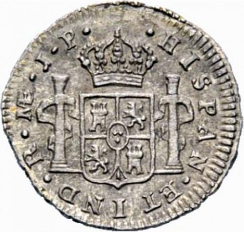 half Real Reverse Image minted in SPAIN in 1808JP (1788-08  -  CARLOS IV)  - The Coin Database