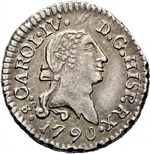 1/4 Real Obverse Image minted in SPAIN in 1790 (1788-08  -  CARLOS IV)  - The Coin Database