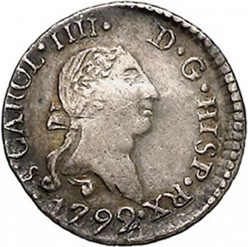 1/4 Real Obverse Image minted in SPAIN in 1792 (1788-08  -  CARLOS IV)  - The Coin Database