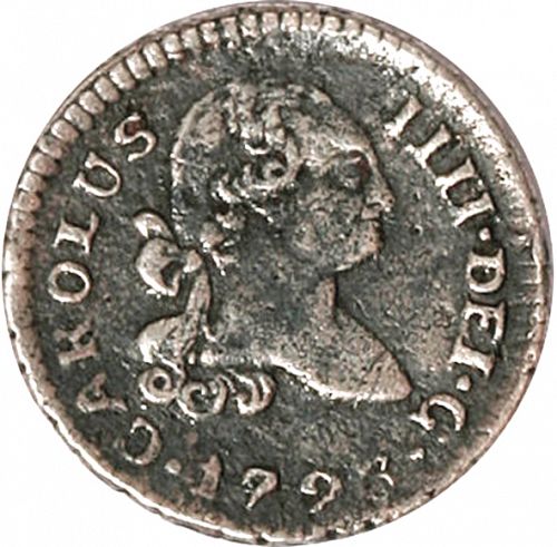 1/4 Real Obverse Image minted in SPAIN in 1793IJ (1788-08  -  CARLOS IV)  - The Coin Database
