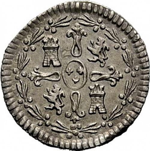 1/4 Real Reverse Image minted in SPAIN in 1790 (1788-08  -  CARLOS IV)  - The Coin Database