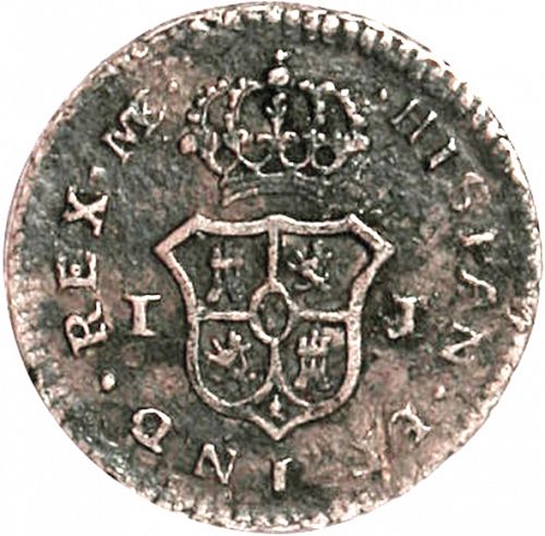1/4 Real Reverse Image minted in SPAIN in 1793IJ (1788-08  -  CARLOS IV)  - The Coin Database