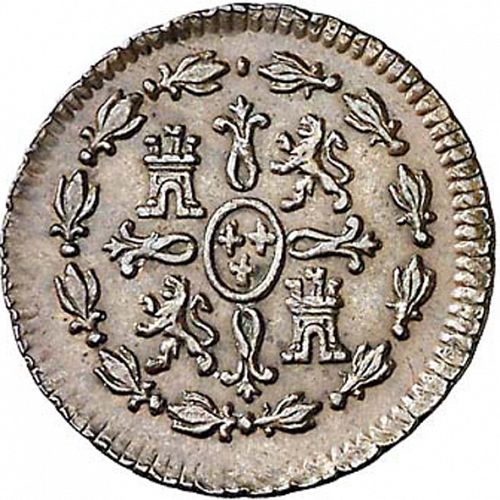 1 Maravedí Reverse Image minted in SPAIN in 1793 (1788-08  -  CARLOS IV)  - The Coin Database