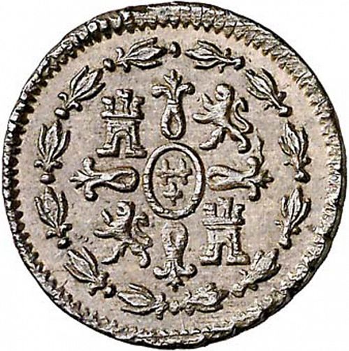1 Maravedí Reverse Image minted in SPAIN in 1802 (1788-08  -  CARLOS IV)  - The Coin Database