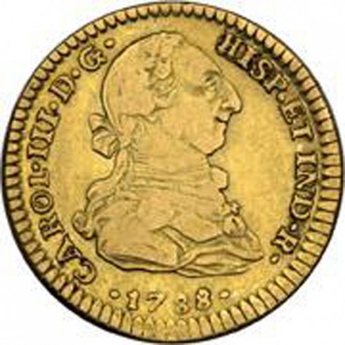 2 Escudos Obverse Image minted in SPAIN in 1788FM (1759-88  -  CARLOS III)  - The Coin Database
