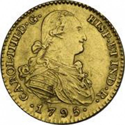 2 Escudos Obverse Image minted in SPAIN in 1795CN (1788-08  -  CARLOS IV)  - The Coin Database