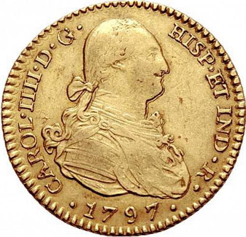 2 Escudos Obverse Image minted in SPAIN in 1797CN (1788-08  -  CARLOS IV)  - The Coin Database