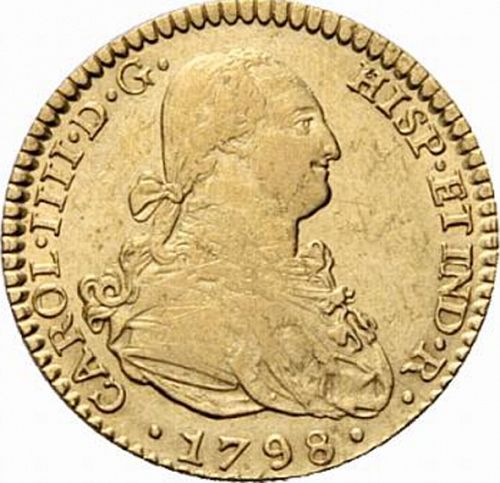 2 Escudos Obverse Image minted in SPAIN in 1798CN (1788-08  -  CARLOS IV)  - The Coin Database
