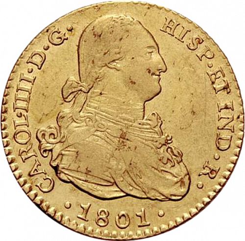 2 Escudos Obverse Image minted in SPAIN in 1801CN (1788-08  -  CARLOS IV)  - The Coin Database