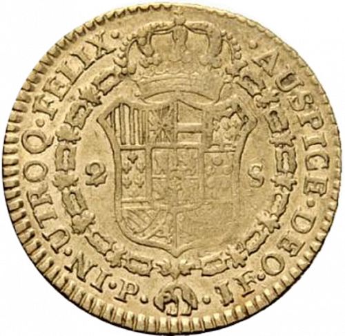 2 Escudos Reverse Image minted in SPAIN in 1793JF (1788-08  -  CARLOS IV)  - The Coin Database