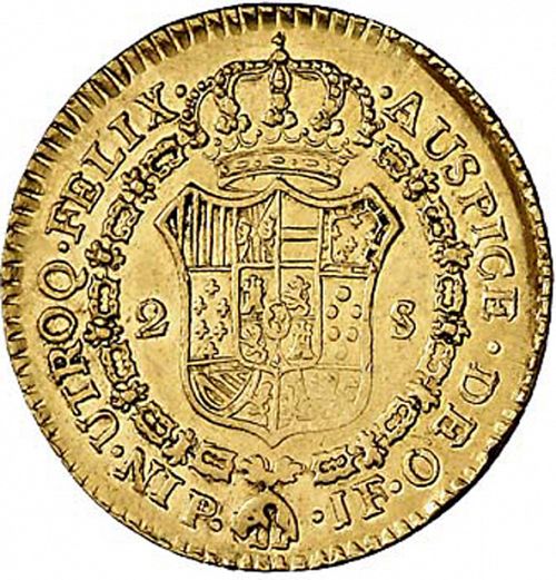 2 Escudos Reverse Image minted in SPAIN in 1802JF (1788-08  -  CARLOS IV)  - The Coin Database