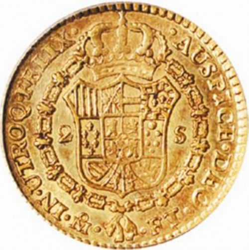 2 Escudos Reverse Image minted in SPAIN in 1803FT (1788-08  -  CARLOS IV)  - The Coin Database