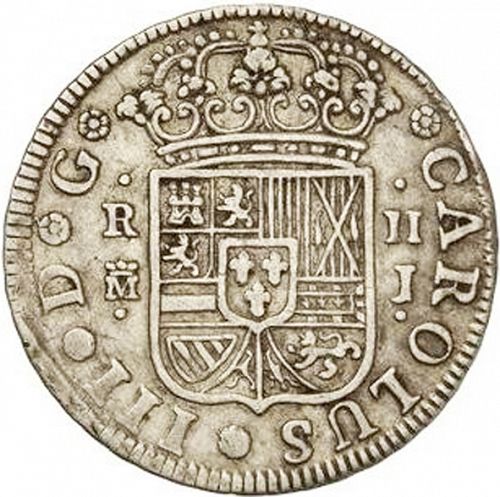 2 Reales Obverse Image minted in SPAIN in 1759J (1759-88  -  CARLOS III)  - The Coin Database