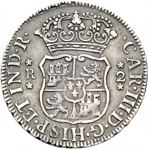2 Reales Obverse Image minted in SPAIN in 1762JM (1759-88  -  CARLOS III)  - The Coin Database